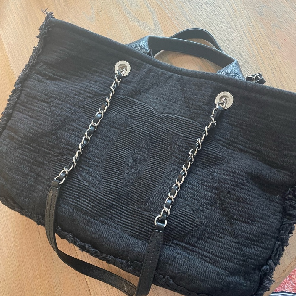 CHANEL canvas tote